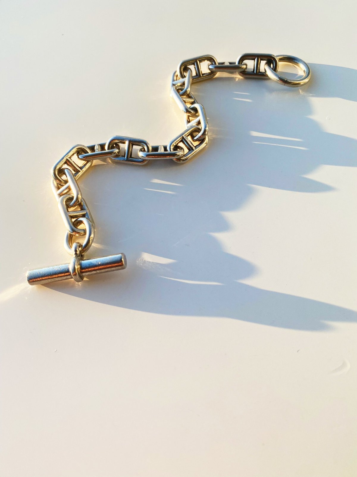 【SOLD】Vintage HERMES Chaine d'Ancre Bracelet MM...