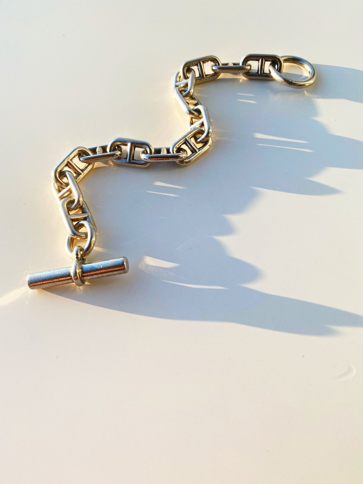SOLD】Vintage HERMES Chaine d'Ancre Bracelet MM SOLD】Vintage HERMES Chaine d'Ancre Bracelet MM