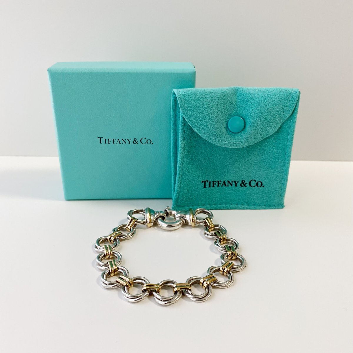 VINTAGE TIFFANYティファニー18Kゴールド ブレイド ブレスレット VINTAGE TIFFANYティファニー18Kゴールド ブレイド ブレスレット