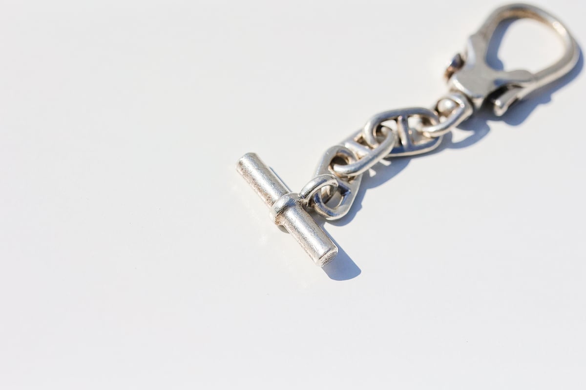 SOLD】Vintage HERMES Chaine d'ancre Key Ring | SOLD】Vintage HERMES Chaine d'ancre Key Ring |