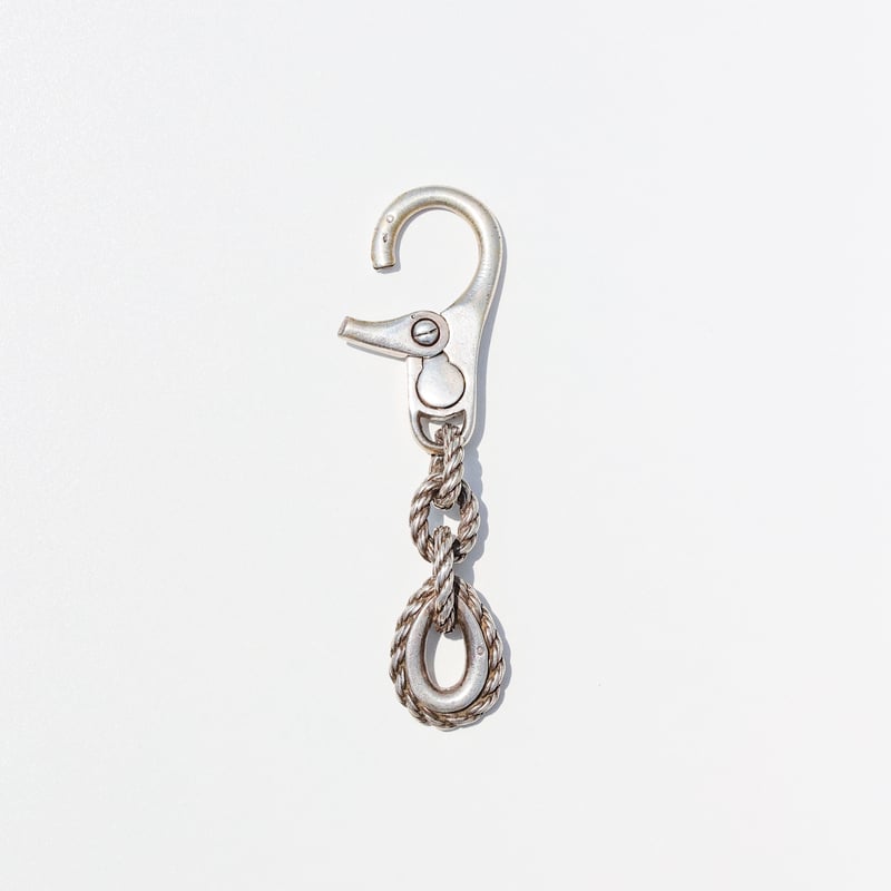 Hermès vintage key ring Hermes Upcycled Repurposed Leather Keychain Key Fob