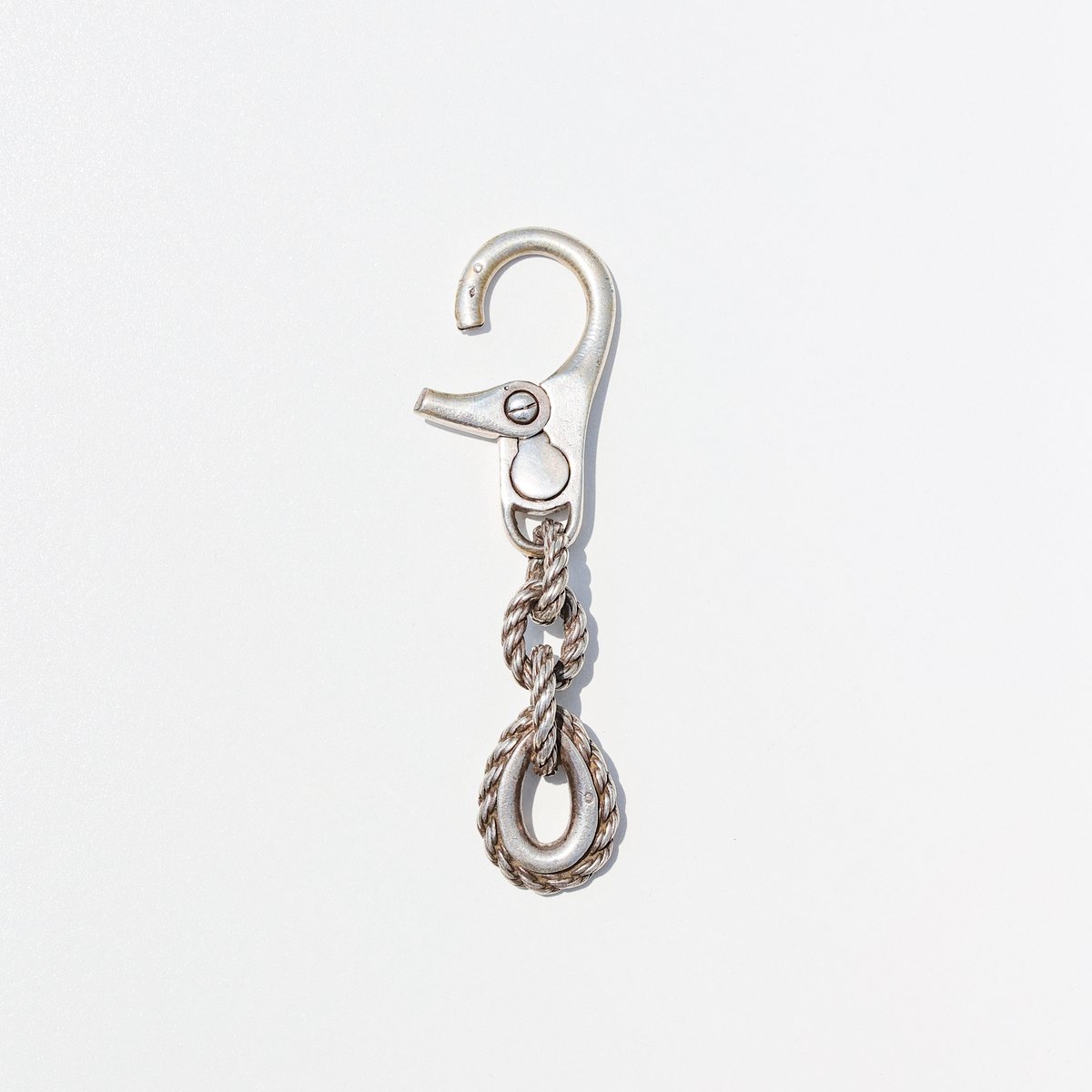 Vintage HERMES Quadrille Key Ring | Nice&Smooth