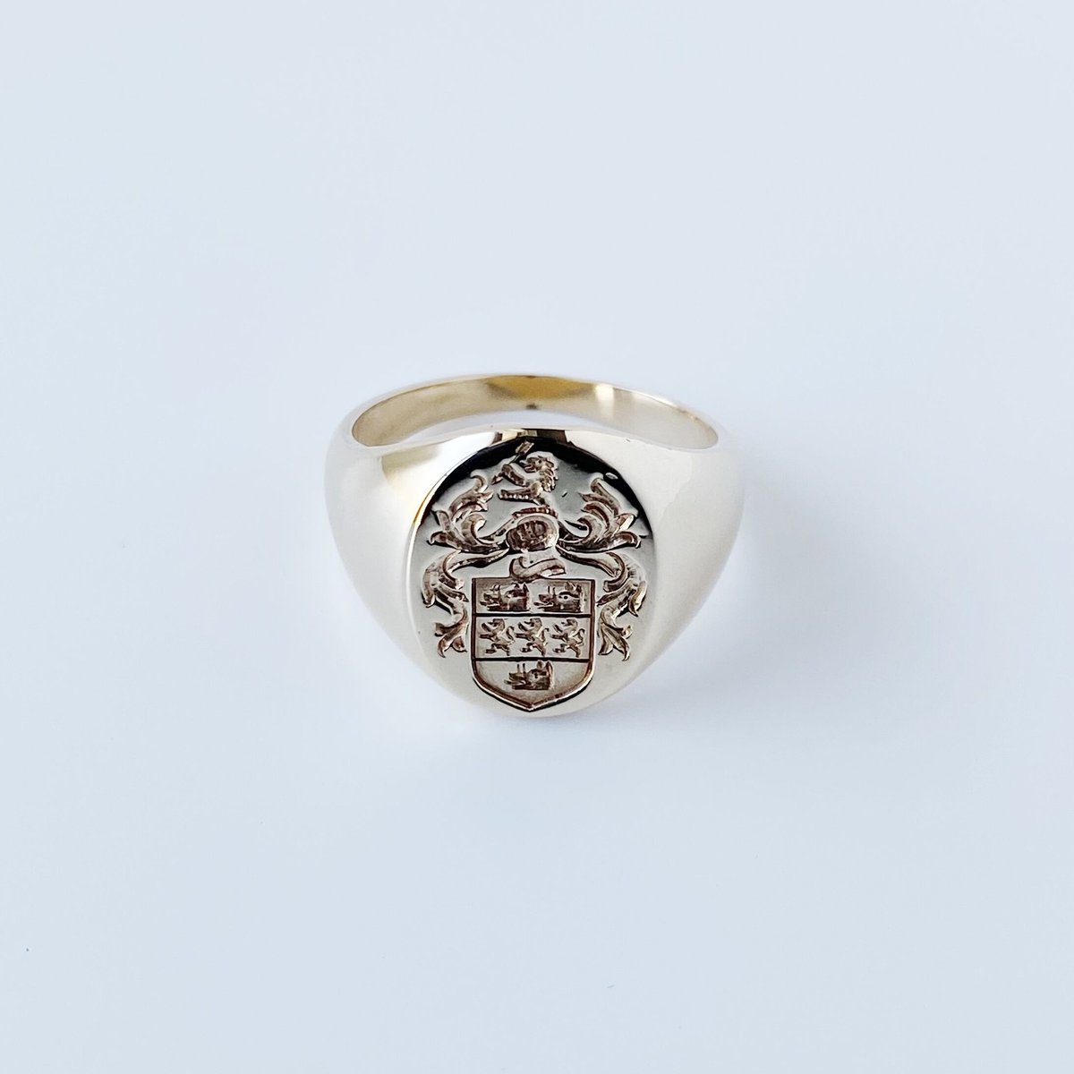 【TIFFANY＆Co.】VINTAGE SIGNET RING 15号 Vintage Gold Tiffany & Co. Signet Ring