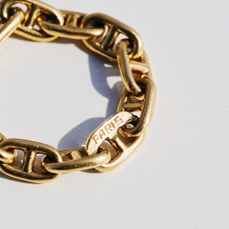 SOLD】Vintage HERMES Chaine d'Ancre Ring TPM 18