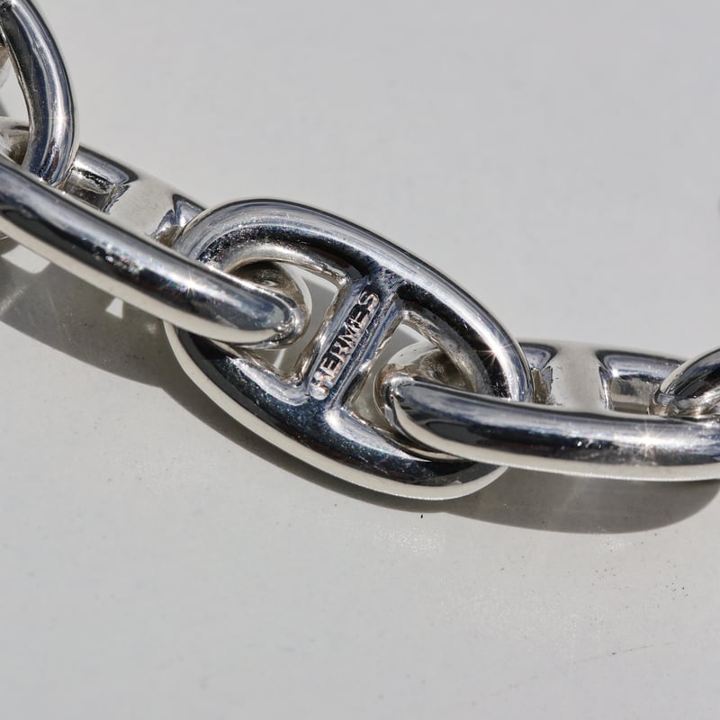 Hermès vintage key ring SOLD】Vintage HERMES Chaine d'Ancre Key Ring |