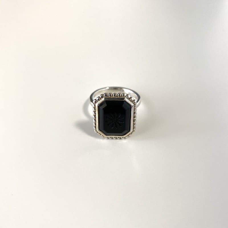 OLD TIFFANYティファニー ブラックオニキス オファー デイジー