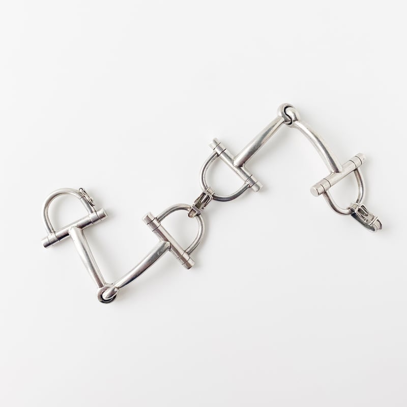 SOLD】Vintage HERMES Mors de course Bracelet |