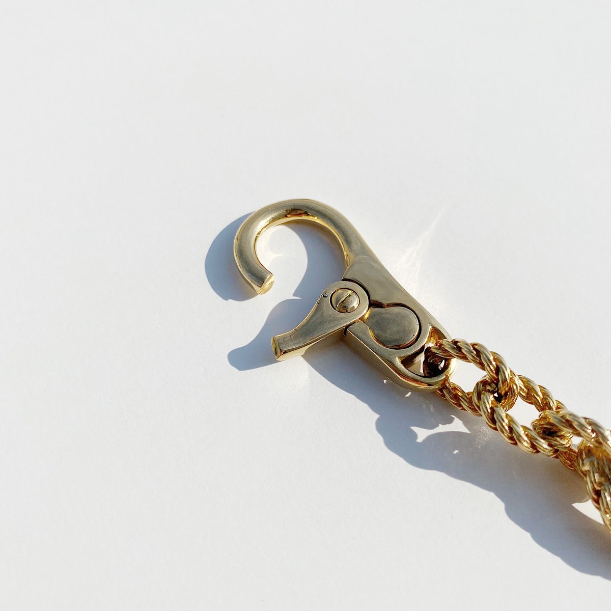 SOLD】Vintage HERMES 18K Cordage Key Ring | Nic SOLD】Vintage HERMES 18K Cordage Key Ring | Nic