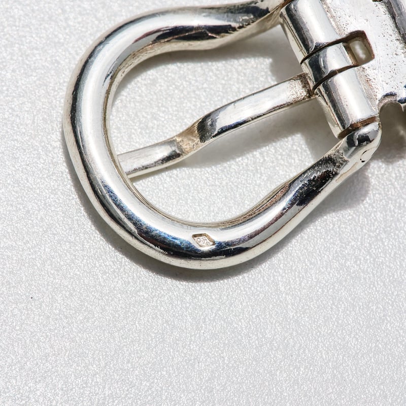 アクセサリー HERMES Boucle Sellier PM bracelet 80s HERMES Vintage Boucle Sellier Sterling Silver Link Bracelet