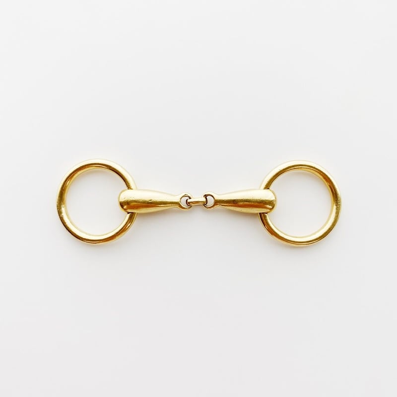 SOLD】Vintage HERMES 18K Mors de Cheval Key Rin