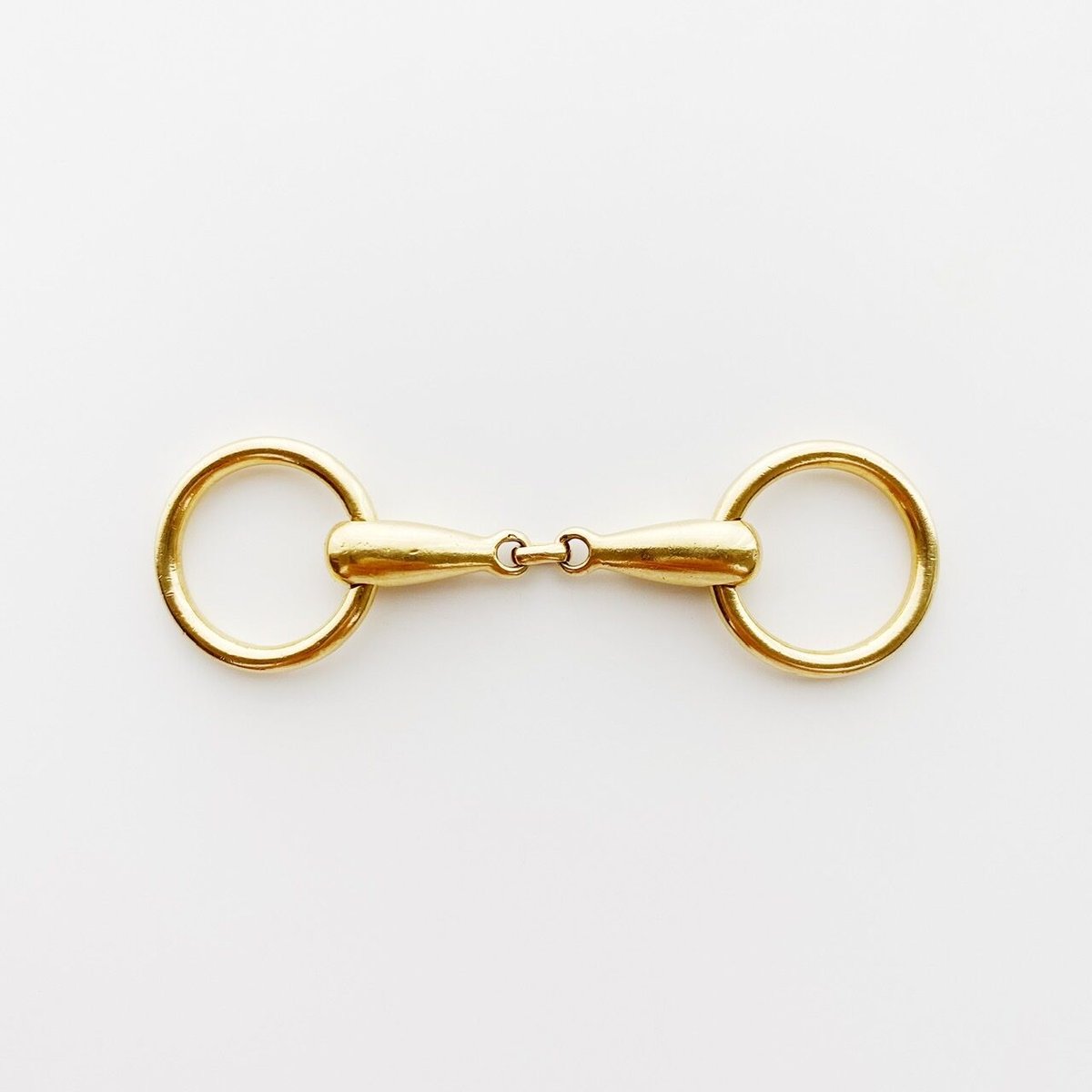 SOLD】Vintage HERMES 18K Mors de Cheval Key Rin