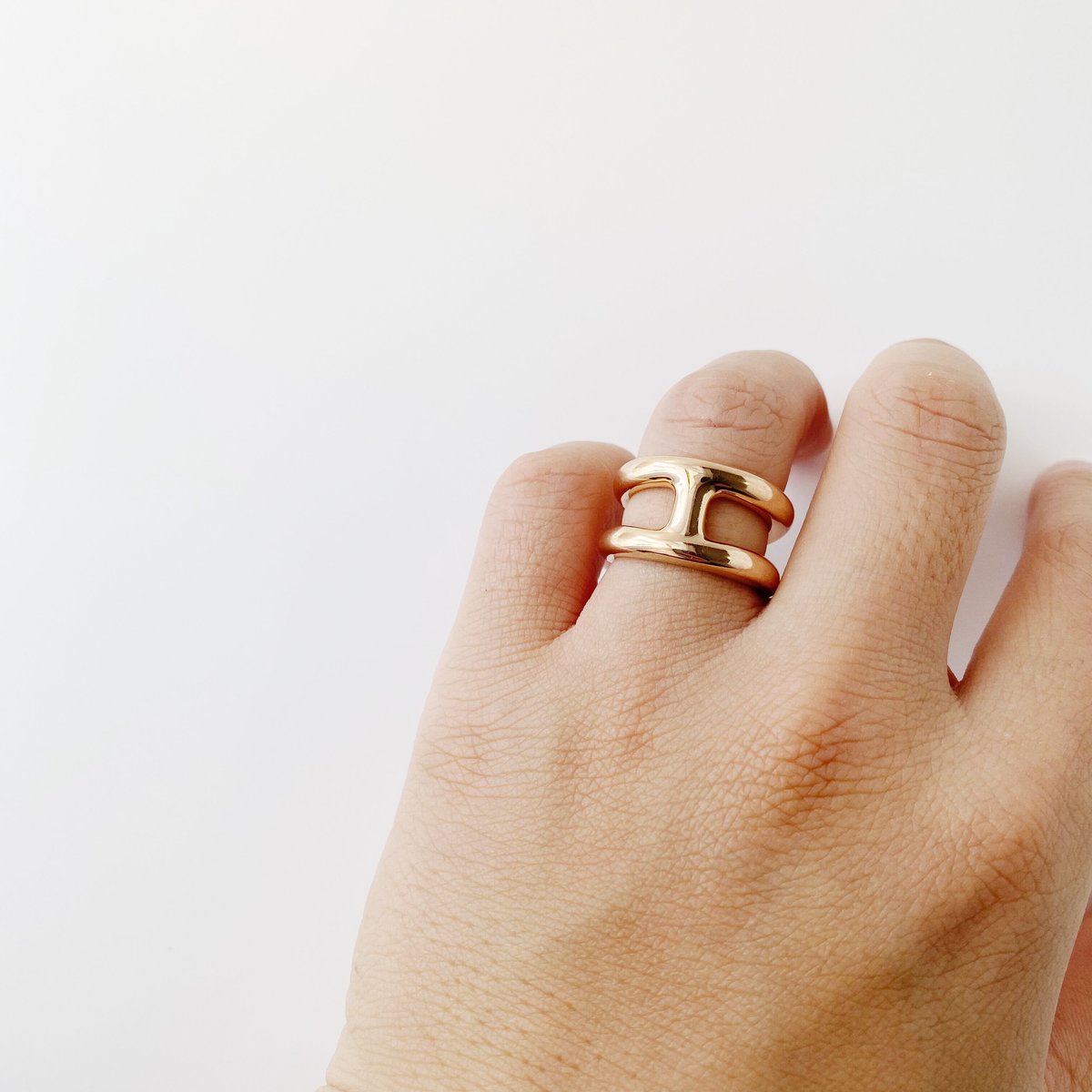 【HERMES】オズモズ Osmose リング PM SOLD】HERMES 18K Osmose Ring PM | Nice&Smooth