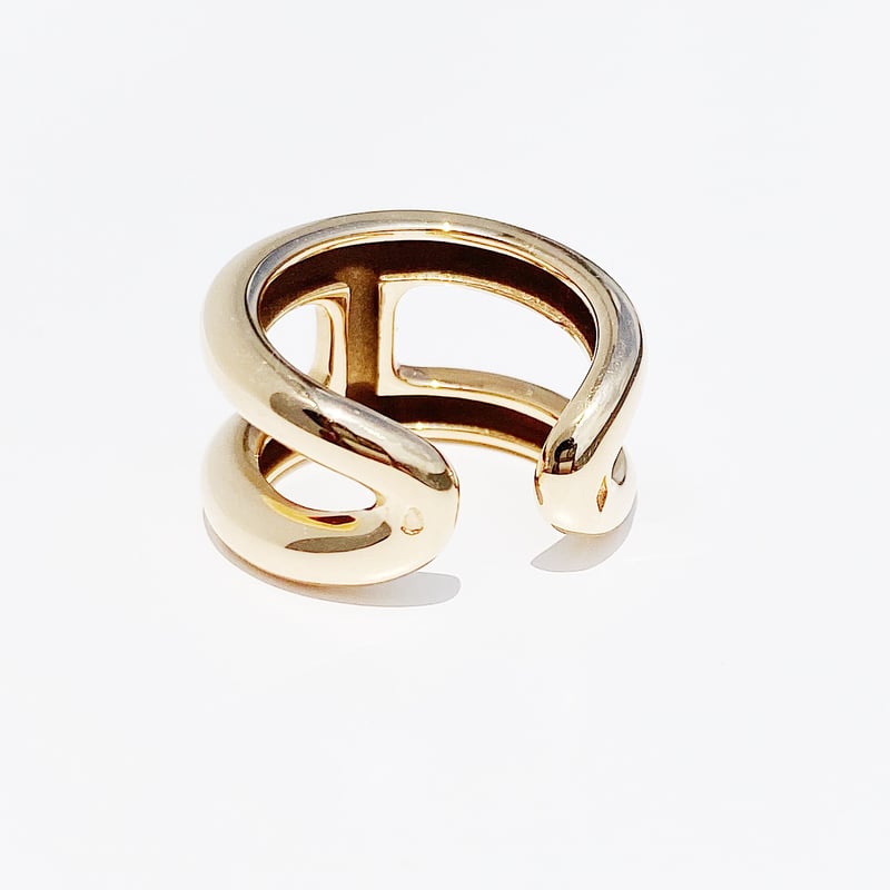 【希少品】【美品】HERMES Osmose ring オスモズリングPM16号 MMサイズ！〔HERMES〕オスモズ リング/Osmose ring mini model