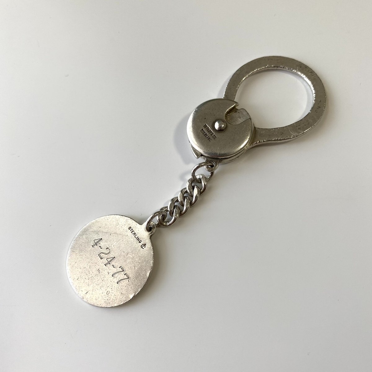 【SOLD】Vintage Tiffany&co. Tag Key Chain | Nice