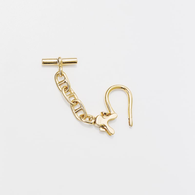 SOLD】Vintage HERMES 18K Chaine d'Ancre Keyring