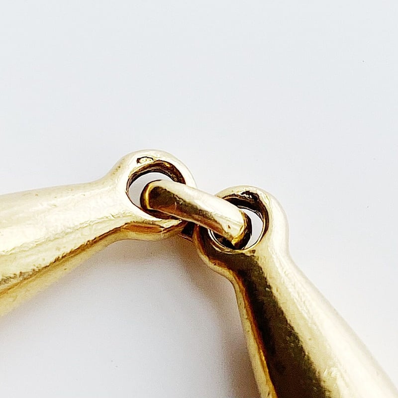 SOLD】Vintage HERMES 18K Mors de Cheval Key Rin