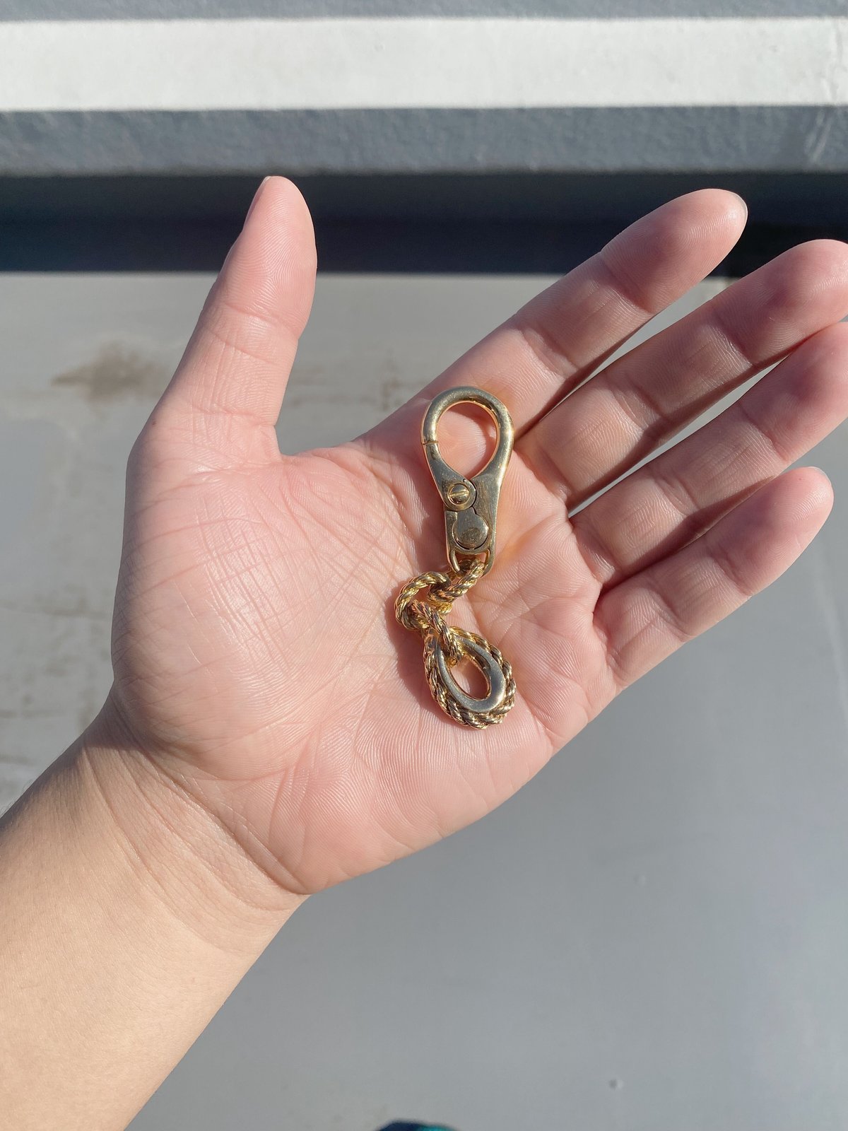 SOLD】Vintage HERMES 18K Cordage Key Ring | Nic SOLD】Vintage HERMES 18K Cordage Key Ring | Nic