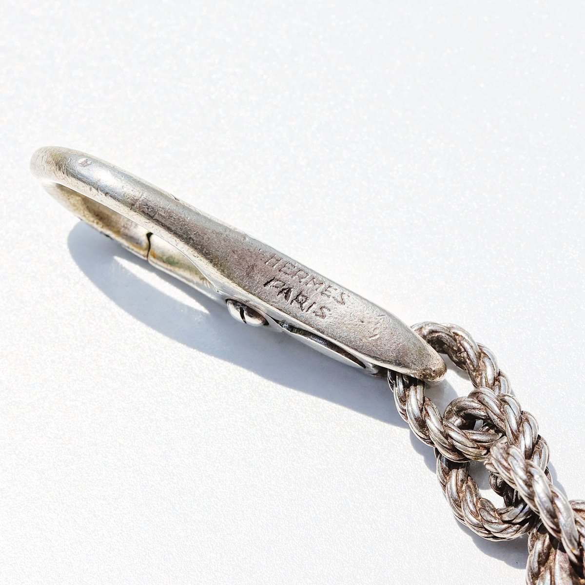 ❤美品❤【HERMES】カシシルリング HERMES エルメス キーリング カルメントリコロール H079018CJ