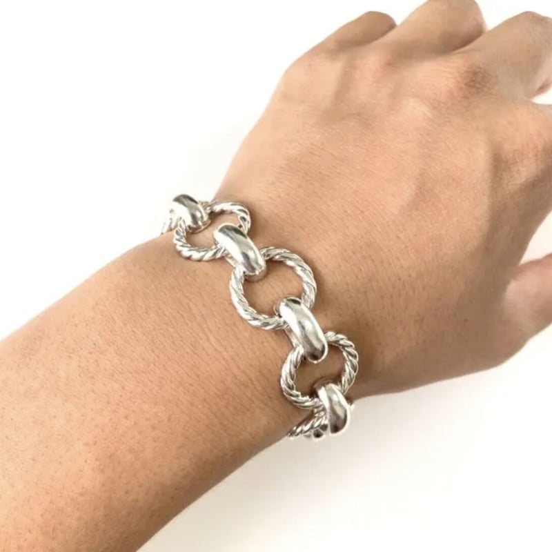 【VINTAGE HOLLYWOOD】Twist Chain Bracelet〜ブレスレット TB7085】Tiffany&Co. twist chain bracelet/ティファニー