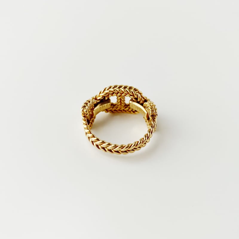 SOLD】Vintage HERMES 18K Vendome Ring | Nice&Sm