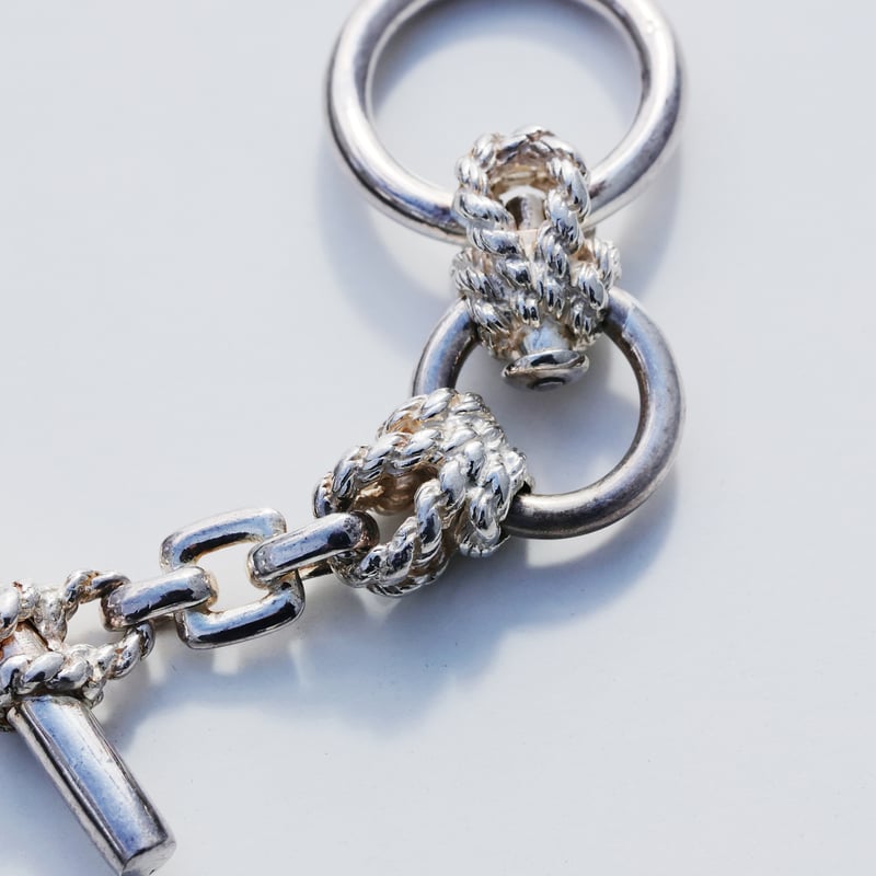 Hermès vintage key ring SOLD】Vintage HERMES Chaine d'Ancre Key Ring |