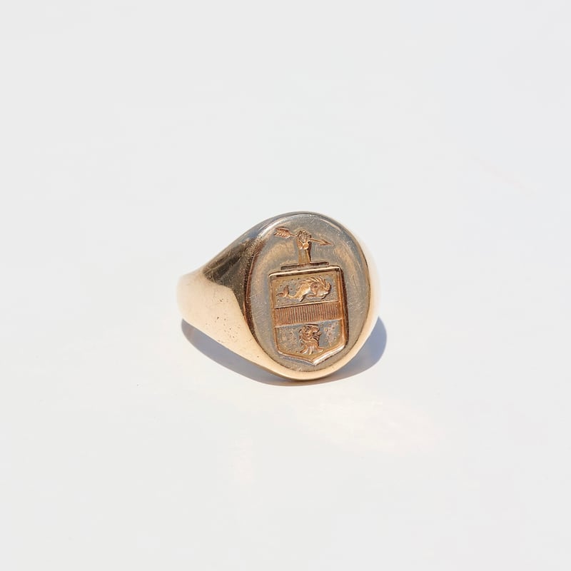 【TIFFANY＆Co.】VINTAGE SIGNET RING 15号 TIFFANY＆Co.】VINTAGE SIGNET RING 15号 TIFFANY＆Co 】VINTAGE