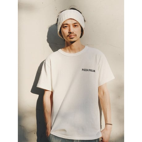 PIZZA FREAK T 「白」