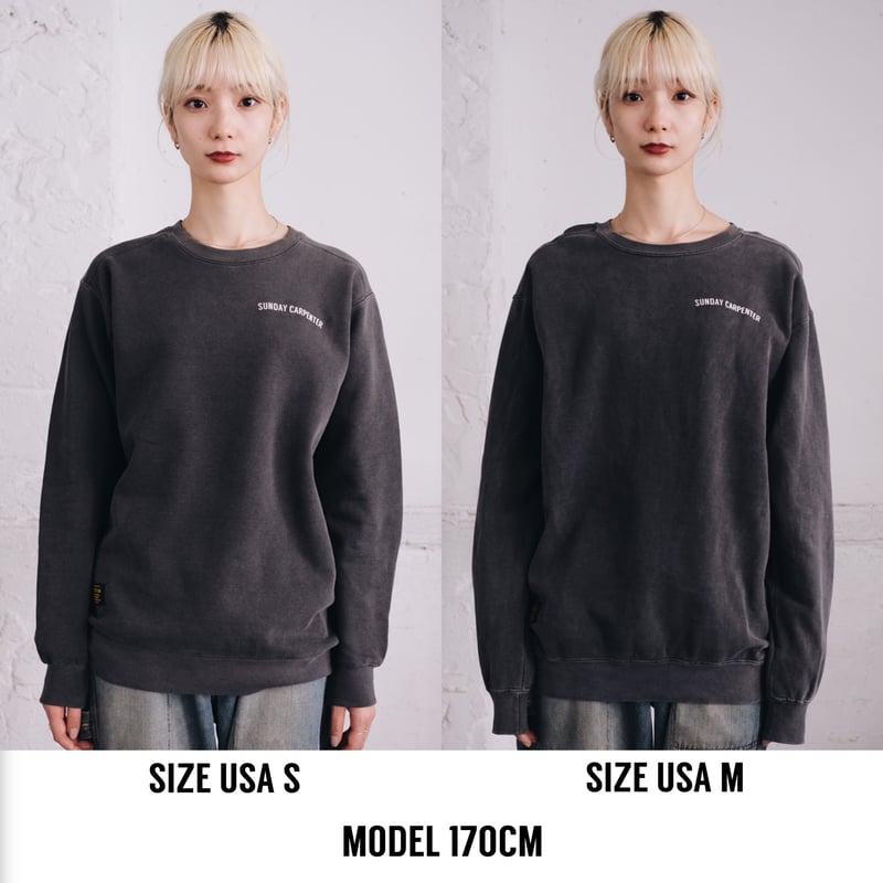 00s GRASS HITHER ボロ 鬼フェード 墨黒 スウェットトレーナーL 00s GRASS HITHER ボロ 鬼フェード 墨黒 スウェットトレーナーL