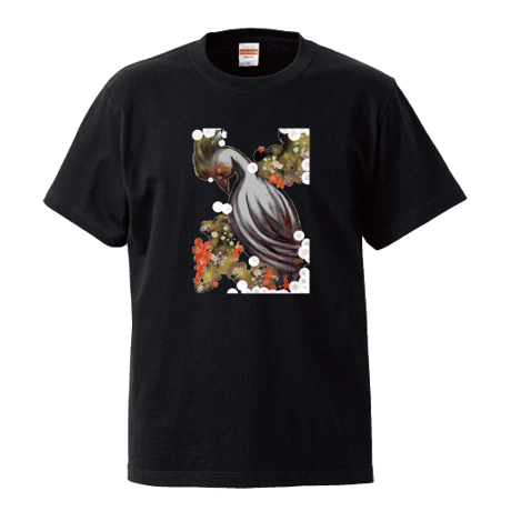 和風とりTシャツ