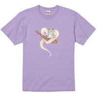 蛇に睨まれた蛙 Tシャツ