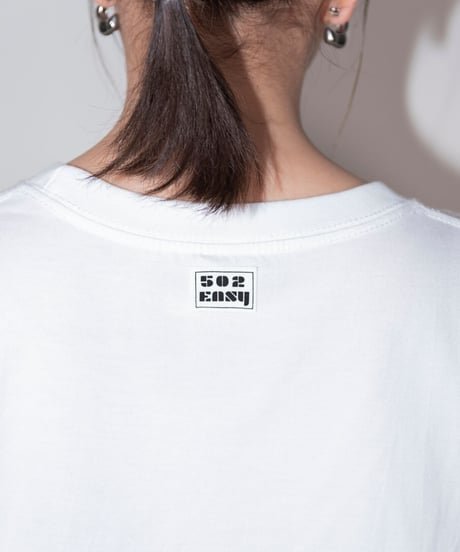 #051　Neon Logo T-シャツ WHITExPINK