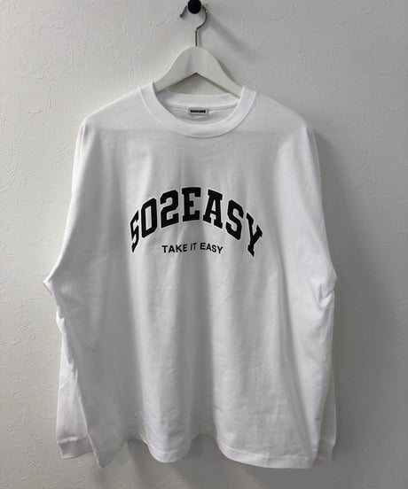 #085　502EASY カレッジロゴBigサイズロンT