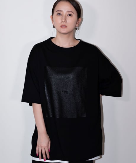 #049　The Rubber print T‐シャツ BLACK