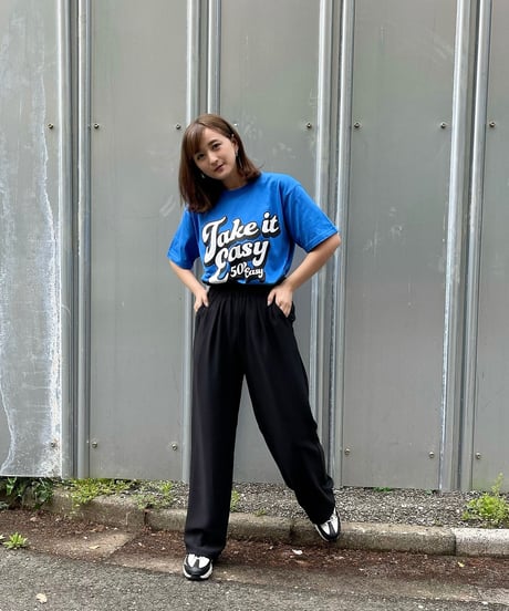 #043　70's Take it Easy T‐シャツ BLUE