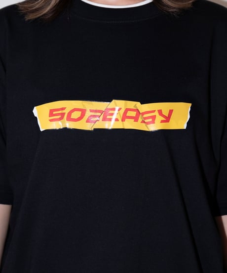 #050　Barricade Tape T‐シャツ BLACK