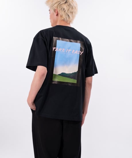 #098　彩空バックプリントTシャツ ~TAKE IT EASY~