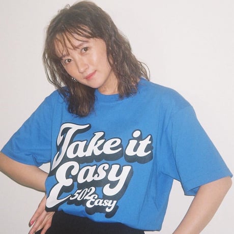 #043　70's Take it Easy T‐シャツ BLUE