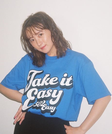 #043　70's Take it Easy T‐シャツ BLUE