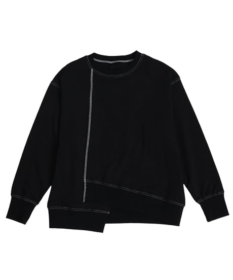 #031　アシメスウエット　BLACK