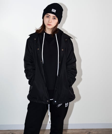 #009　ニットキャップ　BLACK