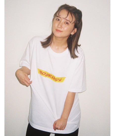 #050　Barricade Tape T‐シャツ WHITE