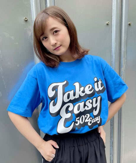 #043　70's Take it Easy T‐シャツ BLUE