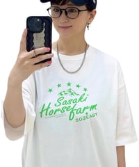 #185　502EASYｘ佐々木牧場コラボTシャツ〈マウンテンロゴ〉