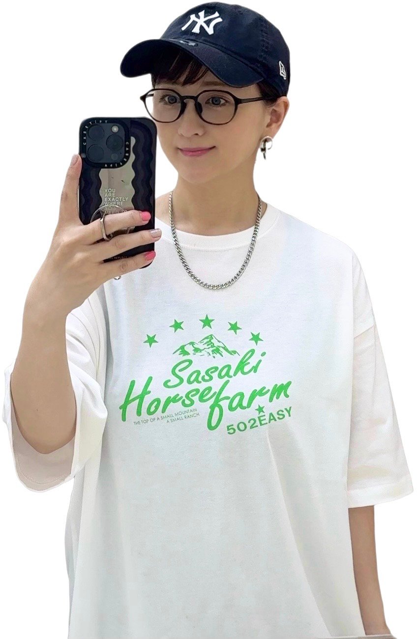 コラボＴシャツ ０６２９（Ｓ） 185 502EASYx佐々木牧場コラボTシャツ〈マウンテンロゴ〉 | 502EASY