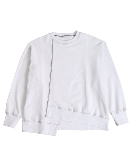 #031　アシメスウエット　WHITE