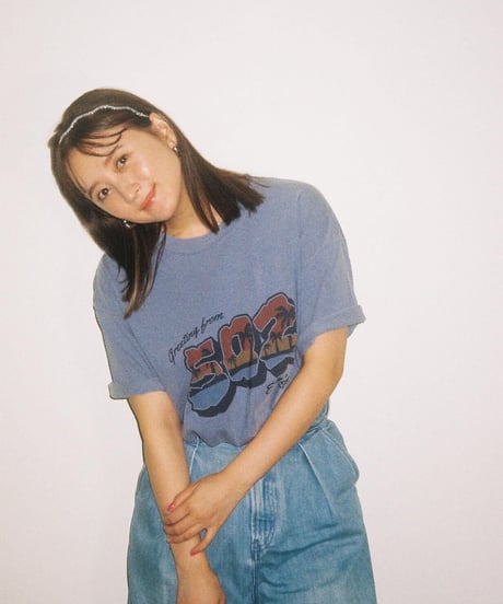 #048　502EASY Hawaiian T‐シャツ BLUE