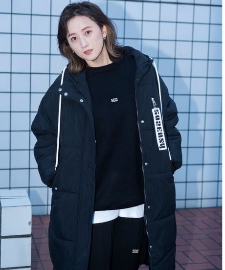 #025　中綿ロングコート