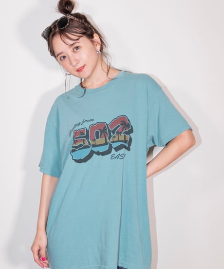 #048　502EASY Hawaiian T‐シャツ GREEN