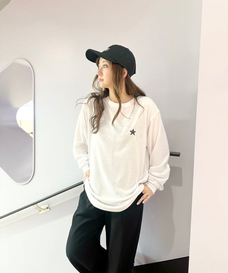 #153　502EASY裾ラウンドロングT‐シャツ