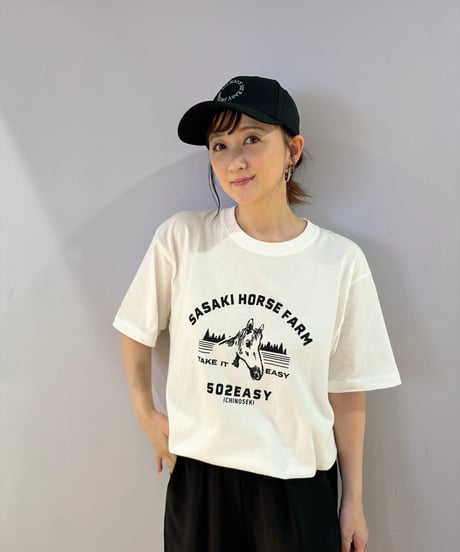 #184　502EASYｘ佐々木牧場コラボTシャツ〈HORSE〉